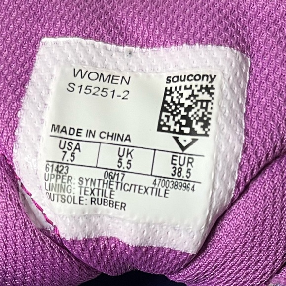 Saucony Women’s Lexicon 2 Running Shoes Gray Purple Size 7.5 Athletic Sneakers - Picture 3 of 14
